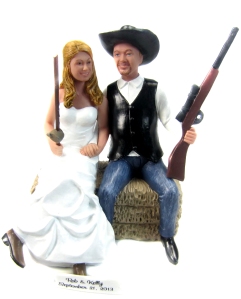 Country Wedding Cake Topper